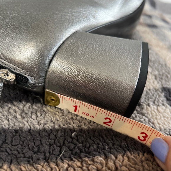 metallic leather booties - Picture 10 of 10